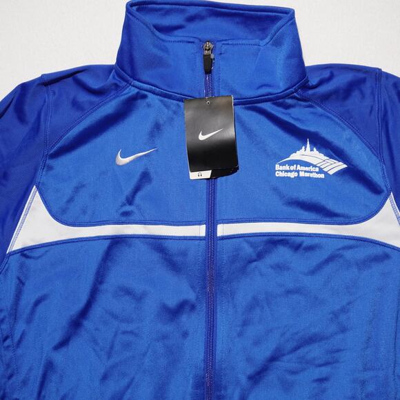 Nike American Airlines Track Jacket B of A Chicago Marathon Blue Men’s Small NWT - Picture 2 of 11